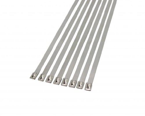 5/16" Stainless Steel Self-Locking Ball Lock Cable Ties, Extra Wide, Monster Size (10, 40)