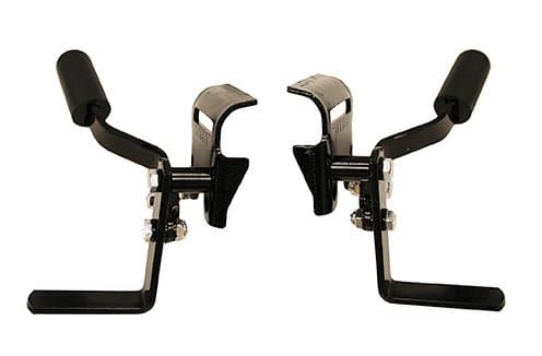 New SolutionsWLB050 Bolt On Wheel Lock, Detachable Push-to-Lock Wheelchair Parts, Durable Replacement Accessories, Alloy Steel, Black, 8 x 5 x 3 Inches