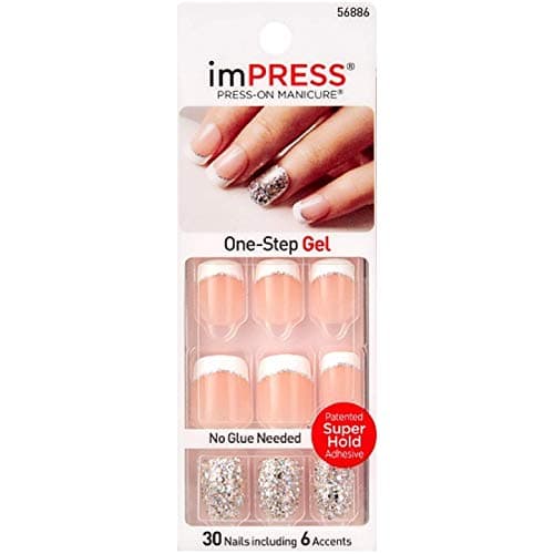 KISS Broadway Nails Impress Press-On Manicure Kit, 30 ea (Pack of 4)