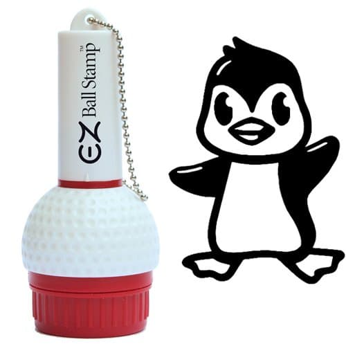 EZBallStamp Golf Ball Stamp Marker (Black Penguin)