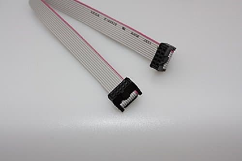 IDC 10-pin ribbon cable post connectors 1.0m long for ISP Atmel AVR STM ARM JTAG Programmer