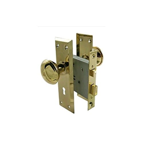 Ultra Hardware 20501405 Skeleton Key Mortise Lock Polished Brass