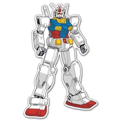 Gundam RX-78 Mecha Mobile Suit Gundam Vynil Car Sticker Decal - Select Size