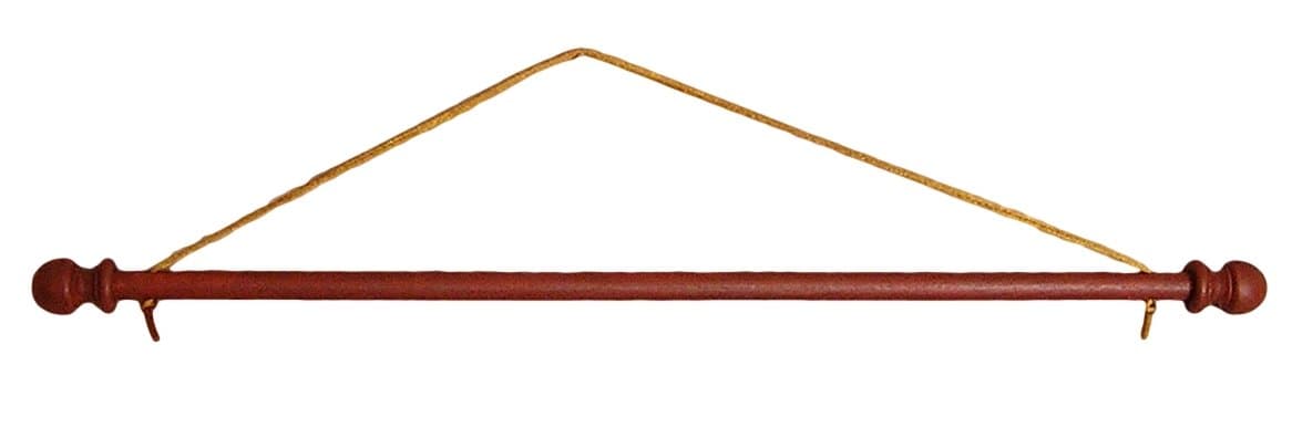 Quixotic Creations Indoor Garden Flag Holder Fits 13 Inch or Smaller Hangings (Cherry)