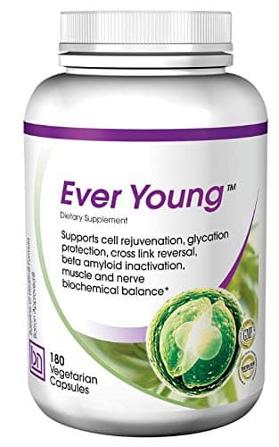 Ever Young - Anti-Aging Nutrition for Skin & Organ Protection with L-Carnosine, Acetyl-L-Carnitine, DMAE