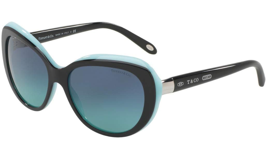 Tiffany TF4122 8055/9S Black/Blue TF4122 Cats Eyes Sunglasses Lens Category 3 S,56mm