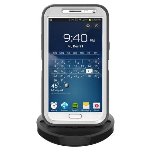 RND Dock for Samsung Galaxy Note 2, Note 4 or Note Edge with Dock mode cable and 2.1A Charger (compatible with most cases)(black)