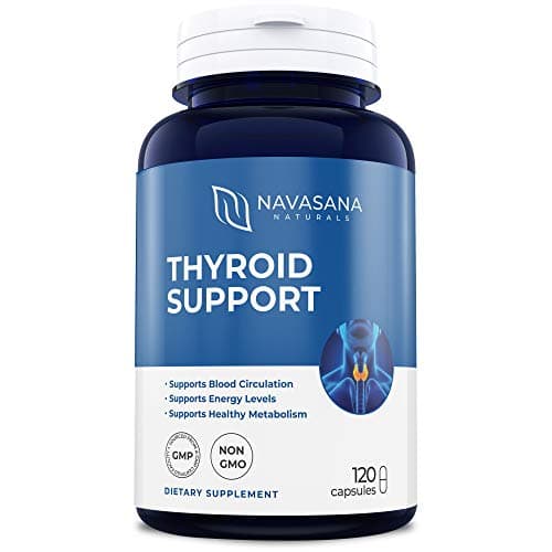 Thyroid Support Supplement with Iodine: Helps Energy, Metabolism & Focus: Non-GMO 120 Capsules Soy and Gluten Free - Vitamin B12 Complex, Zinc, Selenium, Copper, Ashwagandha