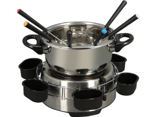 E-Ware Electric Stainless Steel Fondue Pot Set