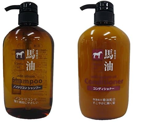 Horse Oil Non-silicon Shampoo & Conditioner set Japan Import