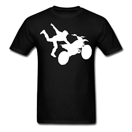 PEILIN Motocross Dirt Bike Jump Stunt Black boys T-shirt L Apparel