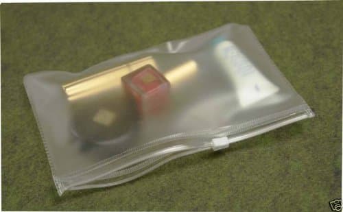 Zipper Slider Frosty Soft Bag Pouch 7'' x 4.5'' 20-pk Gift, Cosmetic Packing Packaging