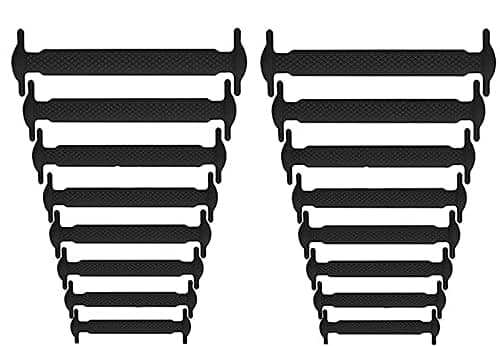 No Tie Shoelaces for Adults, Waterproof Elastic Silicone Tieless Shoe Laces for Sneakers Board Shoes Casual Shoes