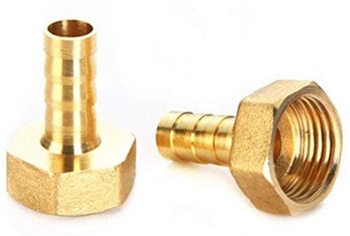 MERAXI Threaded Fittings 1/4" BSP Female Thread Copper Brass Hose Fitting 4mm 6mm 8mm 10mm 12mm Inner Dia Connector Joint Coupler Adapter faucet converter (Color : 8mm, Size : 1/4")