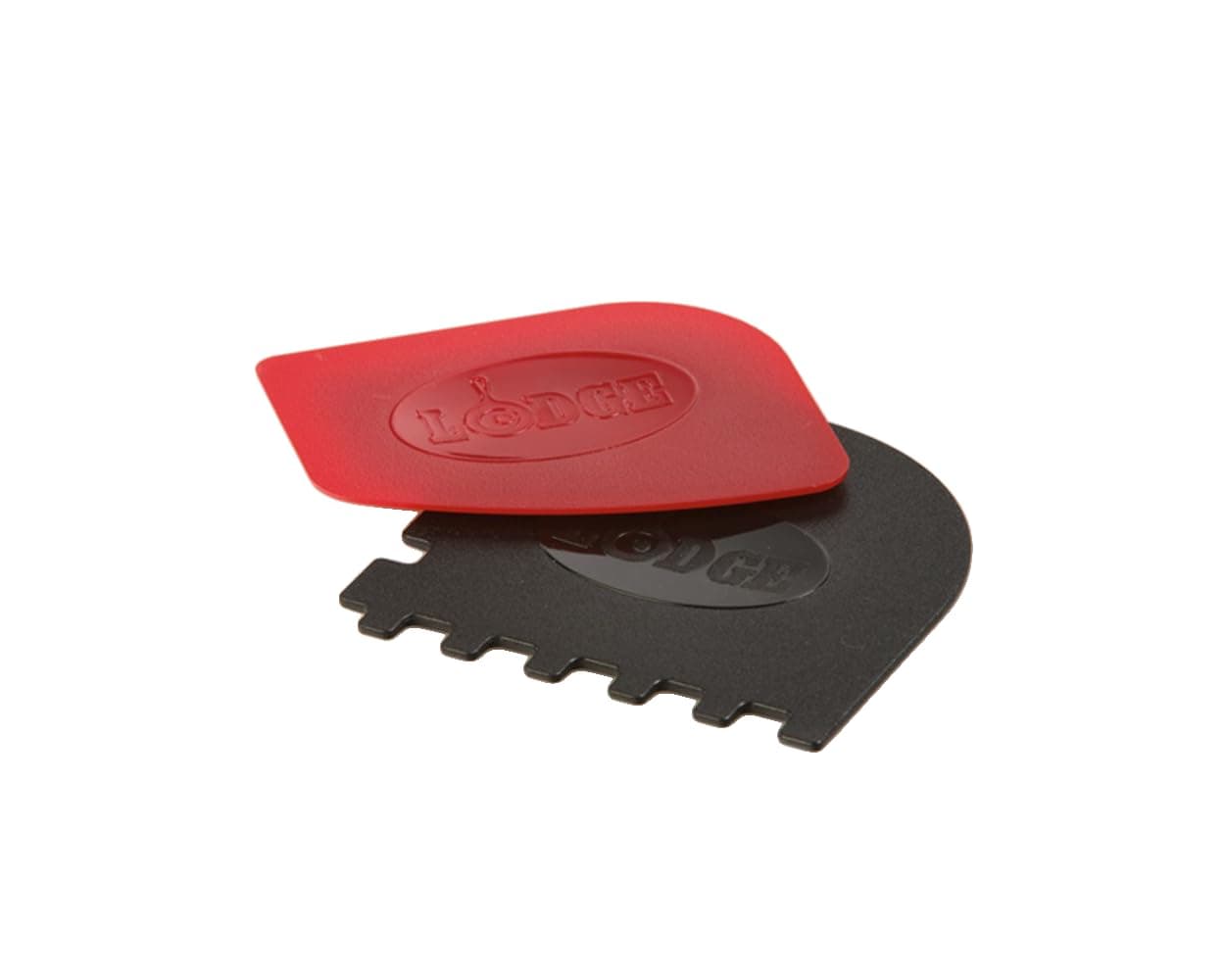 Lodge SCRAPERCOMBO Grill Scraper, 2 Count, Red/Black