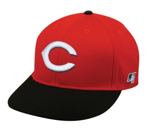 Outdoor Cap2013 Adult FLAT BRIM Cincinnati Reds Road Red/Black Hat Cap MLB Adjustable