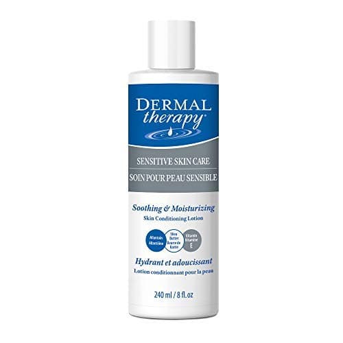 Dermal Therapy Sensitive Skin Lotion - Calming, Non-Irritating Lotion with 15% Allantoin, 10% Shea Butter, Vitamin E - Soothing Relief for Dry, Itchy, Eczema-Prone Skin - 8 fl oz / 240 ml
