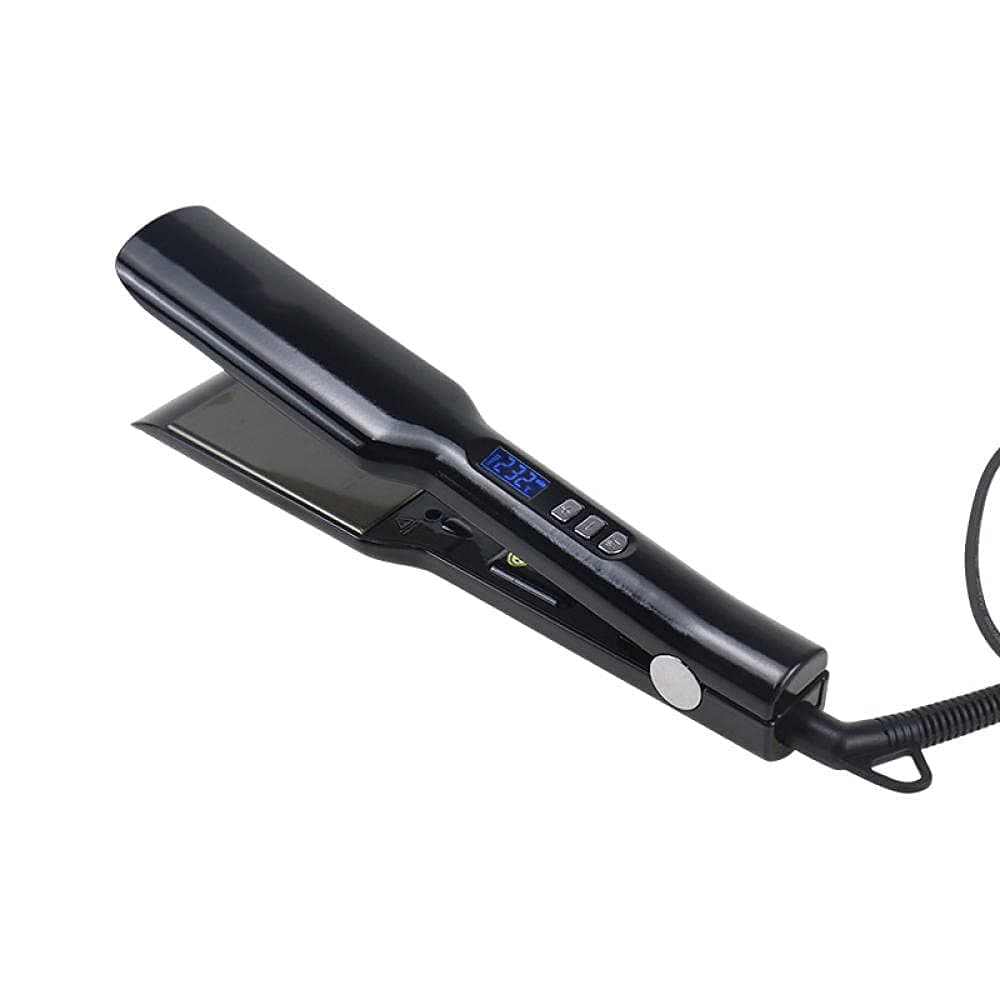 Curling Iron Professional Ceramic Hair Straighteners, Anti-Iron Removal Straight Roller Wet Two-Purpose Hair Care Splint LED Display Wide Panel Straight Hair Clip