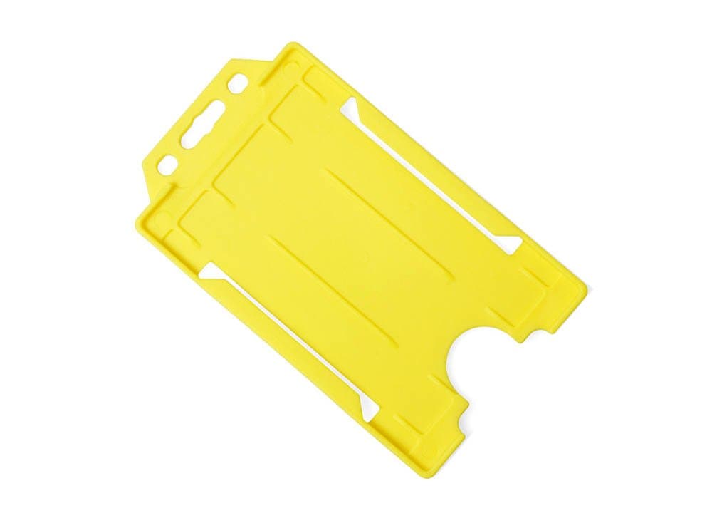 identity2u Vertical Portrait ID Card Badge Holder - Yellow