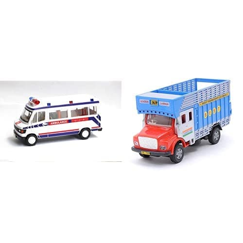 Centy Toys Tmp 207 Ambulance & Centy Public Truck - (Color May Vary), Kid
