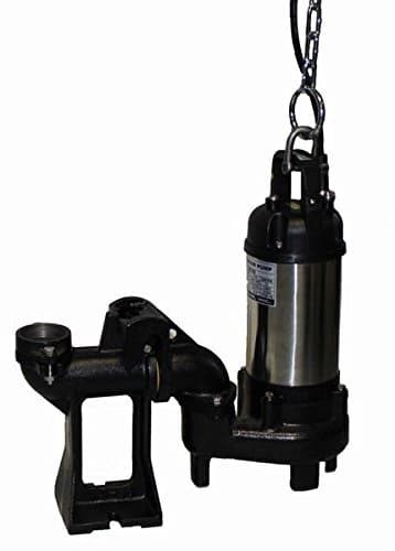 SE-100/230/1 Avenger Series Submersible Non-Clog Effluent Pump Model, 230V, 1 Phase, 1 hp, 2" Discharge, 33' Cable