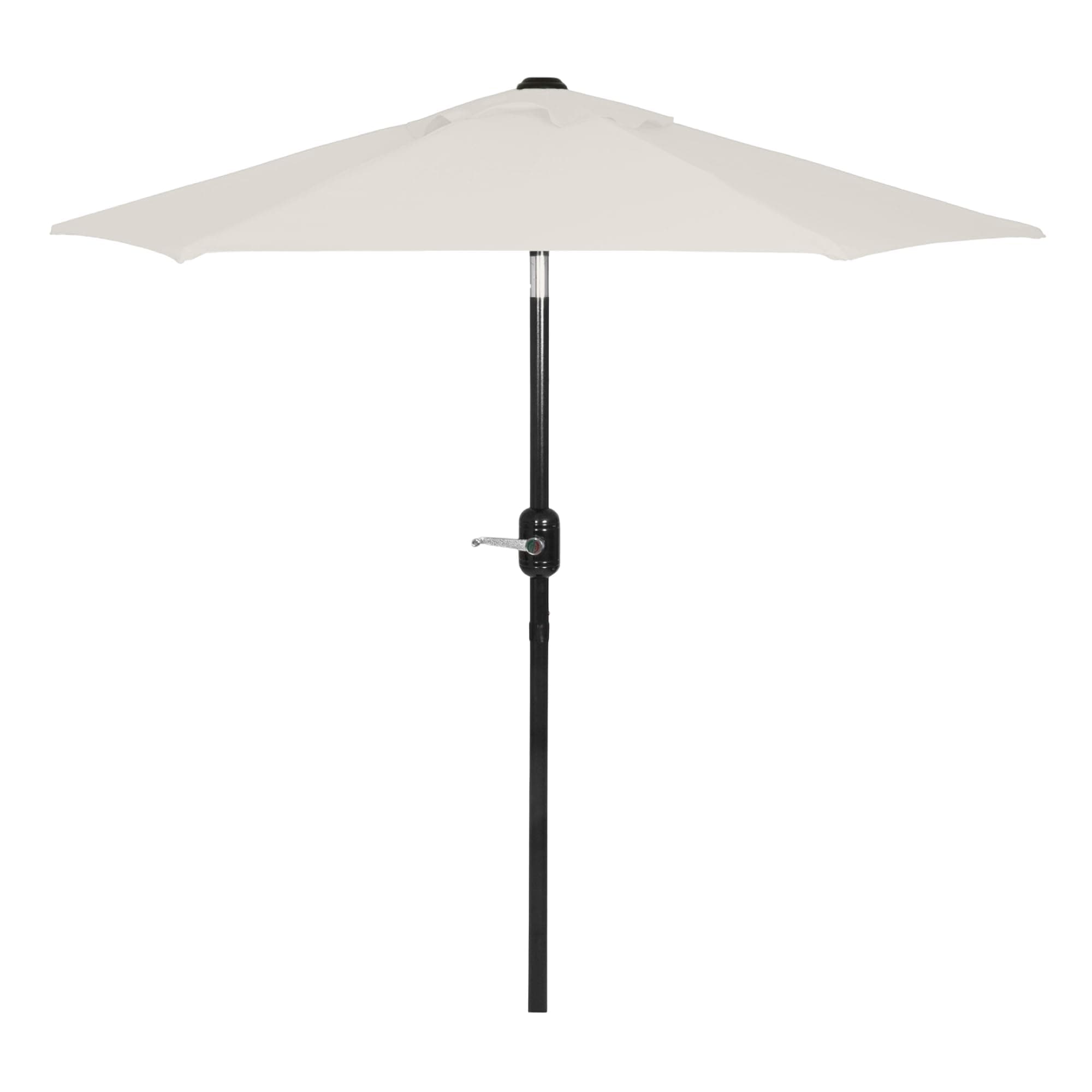 6 Ft Outdoor Patio Umbrella - Outdoor Umbrella for Patio, Pool, Table, Garden, Deck, & Beach - Easy Open/Close Crank and Push Button Tilt Adjustment - Beige Market Umbrellas