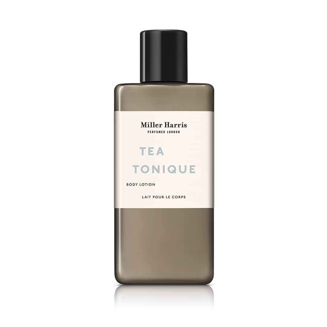 Miller Harris Tea Tonique Body Lotion, Shea Butter, Argan Oil and Aloe Vera, Smoothing and Moisturising (300ml)