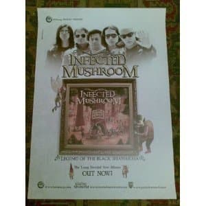 Infected Mushroom Official 2009 Legend Of The Black Shawarma Poster