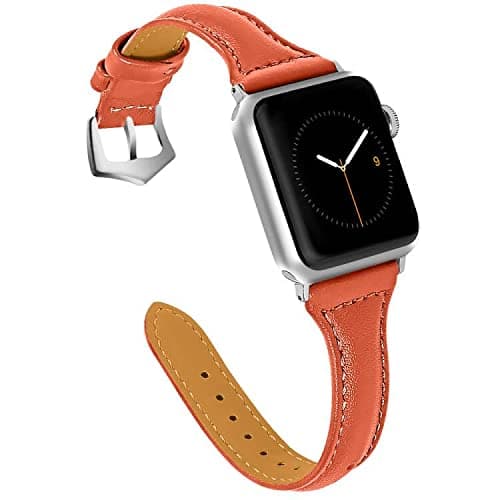 OULUCCI Compatible Apple Watch Band 42mm 44mm, Top Grain Leather Band Strap for iWatch Series 5, Series 4,Series 3,Series 2,Series 1,Sport, Edition