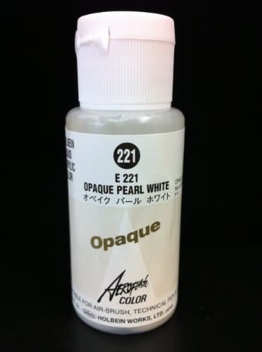 Aeroflash Color (Opaque Pearl White E-221) 1 Bottle of 35ml From Holbein Japan by Aeroflash