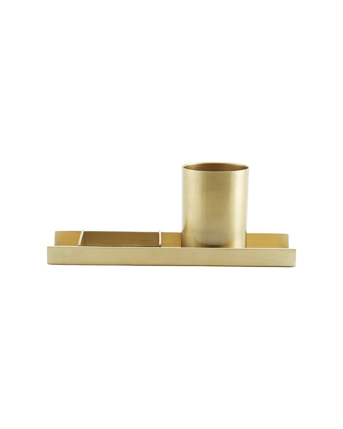 Monograph Desktop Organizer, Brass