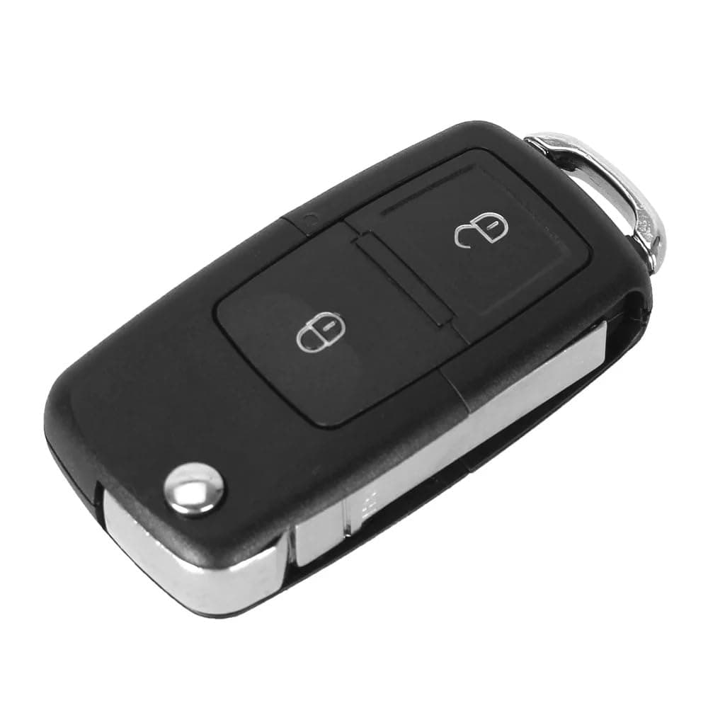 Compatible for 2 Button Remote Flip Folding Car Key Shell for VW MK4 Bora Golf 4 5 6 Passat Polo Bora Touran