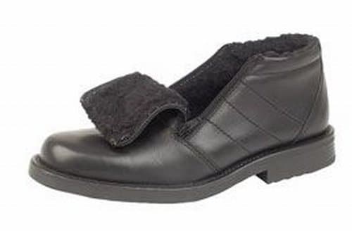 RoamersRoamer Shark Mens Fur Lined Twin Zip Boots Black