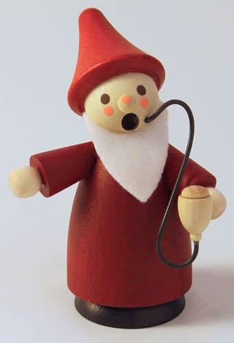 Mini Red Gnome Santa Smoker Made in Germany
