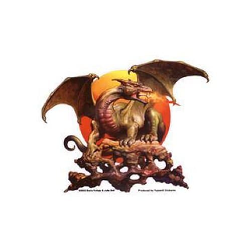 Dragon Sun Decorative Sticker Decal By Boris Vallejo & Julie Bell