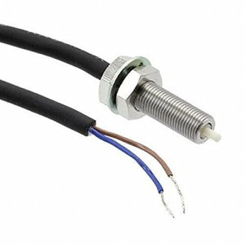 Omron D5A-7410 High Precision Switch, Solid State PNP Output, Prewired, Operation Indicator, Pin Plunger, M16 Body Type, IP67 Protection, 3um max Repeat Accuracy, 2.45N Max Operating Force, 1m Cable Length4