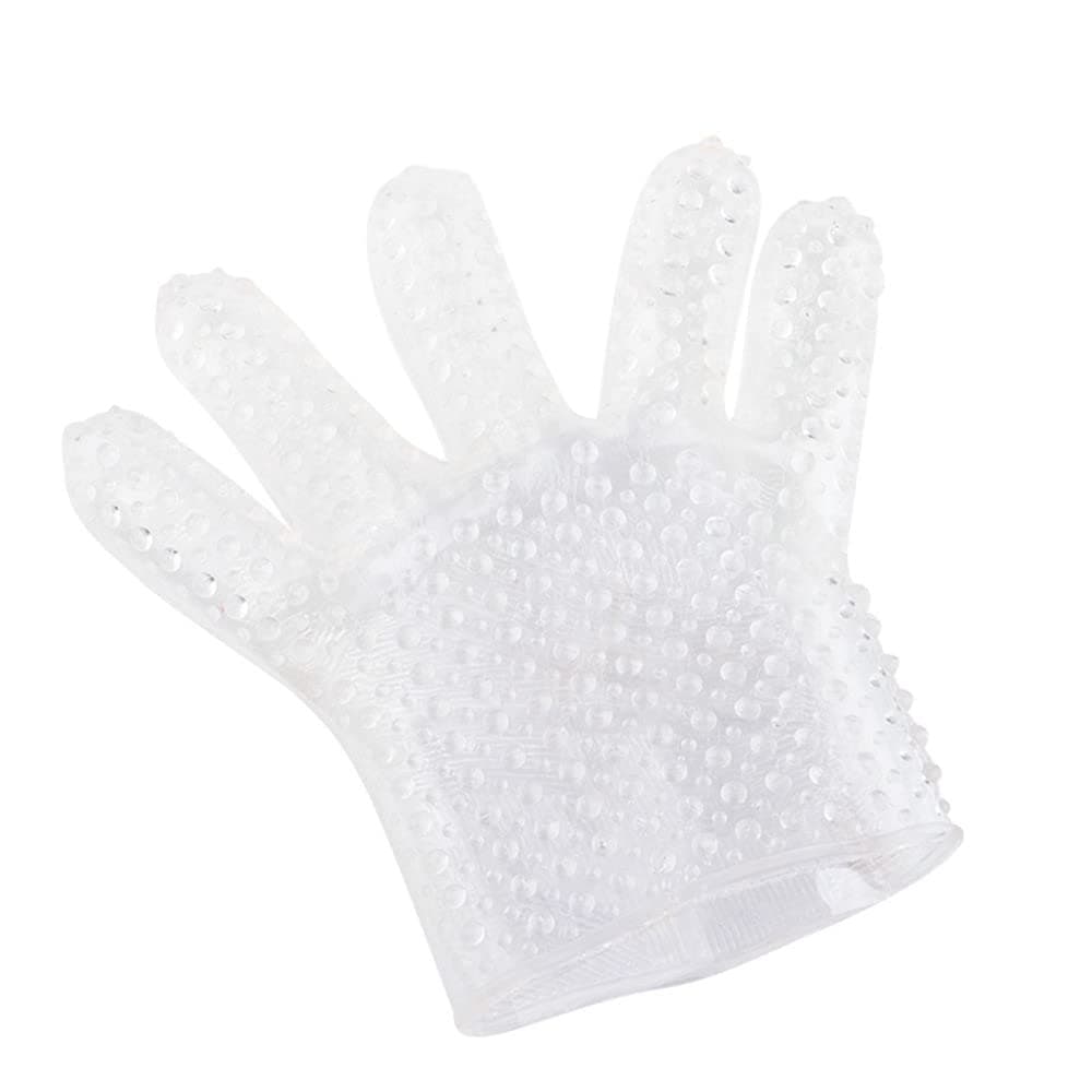 NUHUi Silicone Relaxation Bathing Massage Glove Spike Foot Massage Rave Bath Glove Party Toys Right Hand Small Size