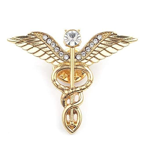 - Lapel PIN with Doctor Symbol for Men Women Boys Girls in A Gift Box (Lapel PIN) (Golden Pack of 2)