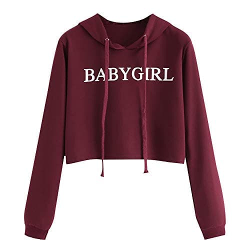 Teen Girls Short Hoodie Cute Panda Printed Blouse Pullover Tops