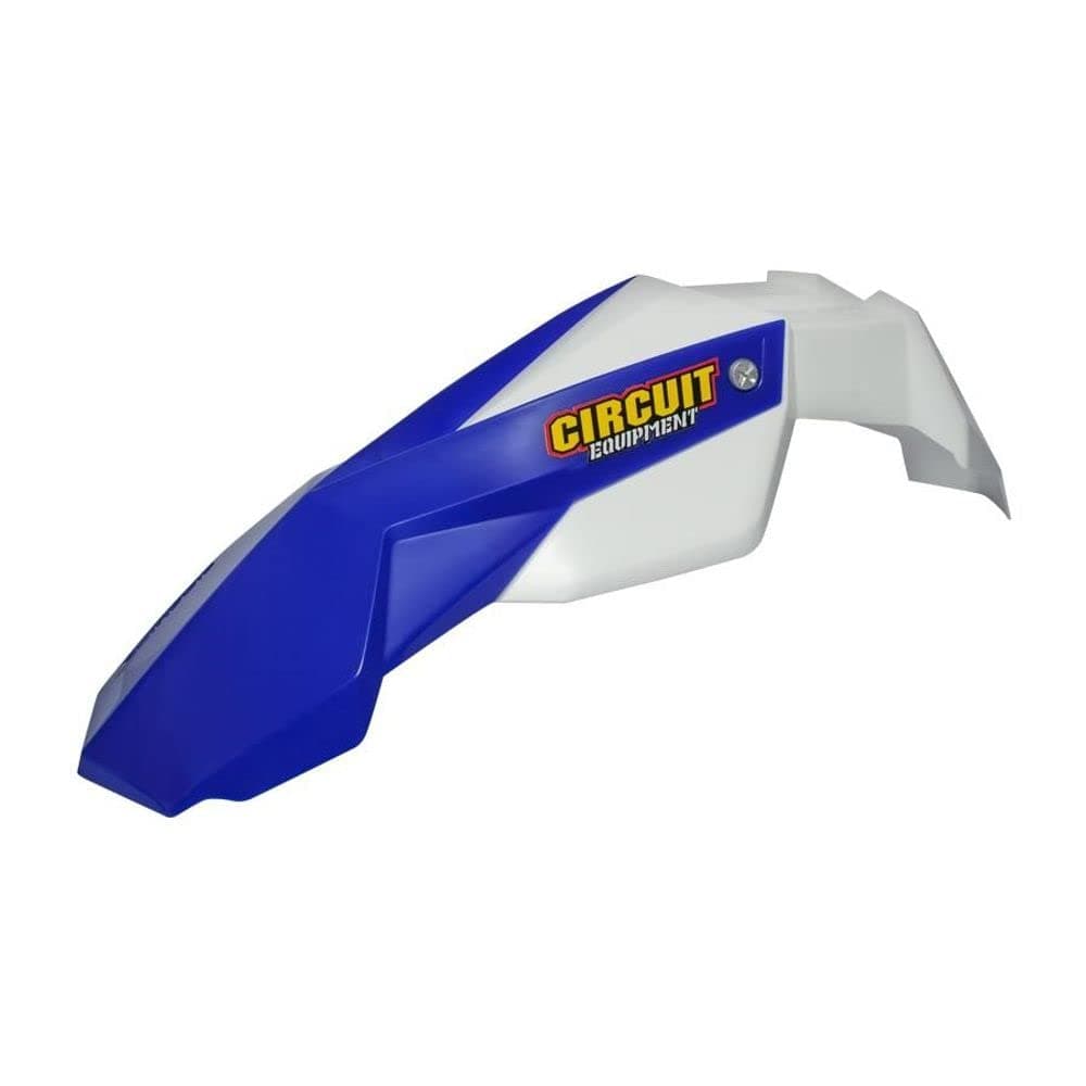 Circuit Equipment - ​​Stealth SM Front Fender - Rugged Polymer with UV Protection - More Style and Protection Against Off-Road Debris - Black/Blue
