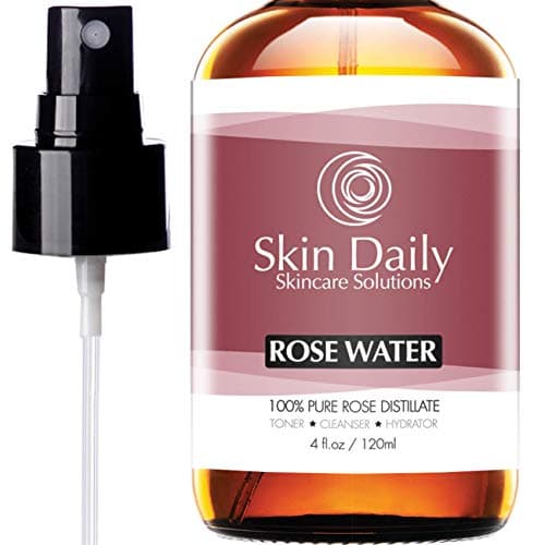 Skin Daily Rose Water Pure - Rosewater Toner Spray for Face (4 fl oz)