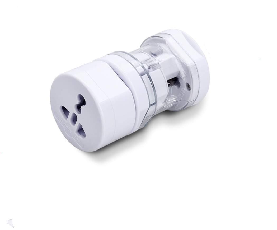 Okayji International Travel Adapter All in One Round Universal World Wide Charger Plug Suitable for All Your Electronic Devices, 1-Pieces