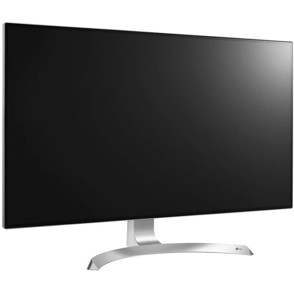 LG 32UD99-W Monitor 32” UHD 4K IPS Display (3840 x 2160) IPS Display, HDR10, DCI P3 95% Color Gamut, Thin Bezel Design, Height and Pivot Adjustable – Silver/White