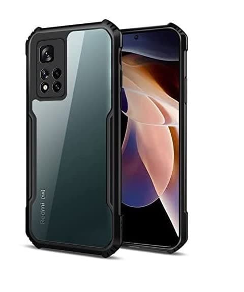 Valimai Shock Proof Clear Protective Back Case AirEDGE Technology 360 Degree Camera Protection Transparent Hybrid Back Case Mobile Cover for Xiaomi 11i Buffed Corners to Protect from Shocks and dents