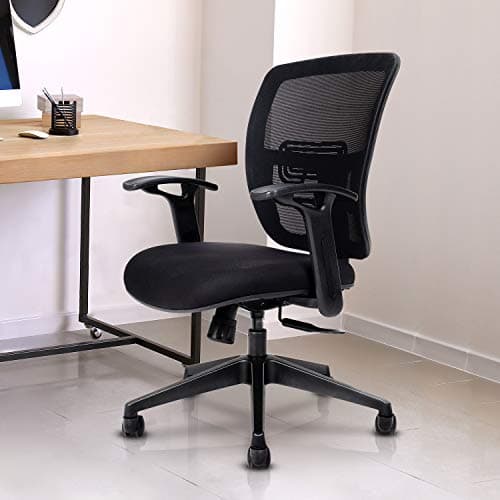 Wipro Furniture Contemporary Ergonomic Office Chair (Polypropylene,Black,1 Piece)