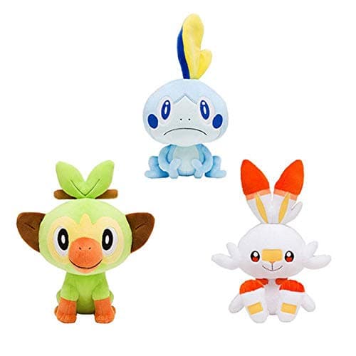 20cm Sobble Scorbunny Grookey Cartoon Elf Figure Plush Soft Stuffed Collection Toys for Children Christmas Gift 4pcs 20cm