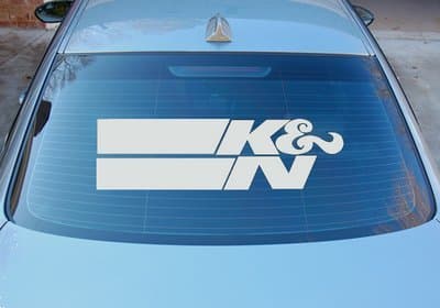 K AND N Logo JDM Roll Call Car Decal Sticker Vinyl 24" Long-Wide