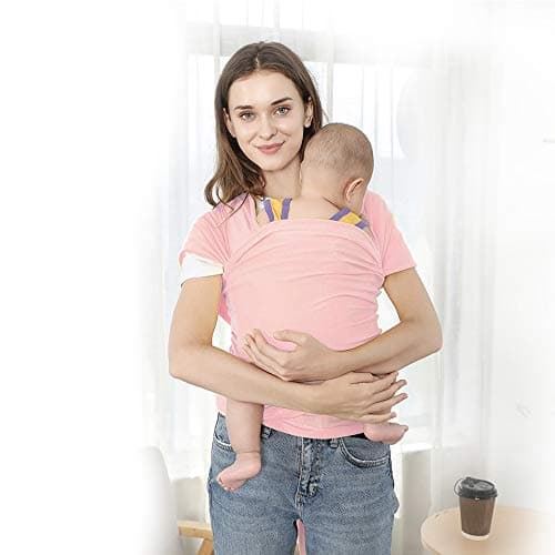 ALBEST Baby Wrap Carrier, Newborn to 35 lbs (Pink, 0-36 Months)
