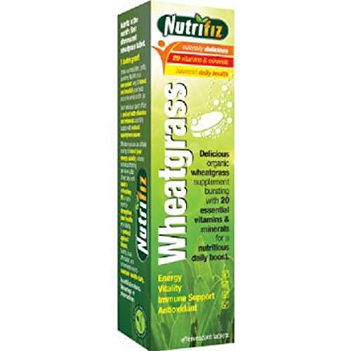 Nutrifiz Adult Wheatgrass Effervescent Lemon Flavour 10 Tablets