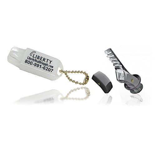 ExSilent Qleaf Lite- Personal Sound Amplifier and LIBERTY Hearing Aid Battery Keychain